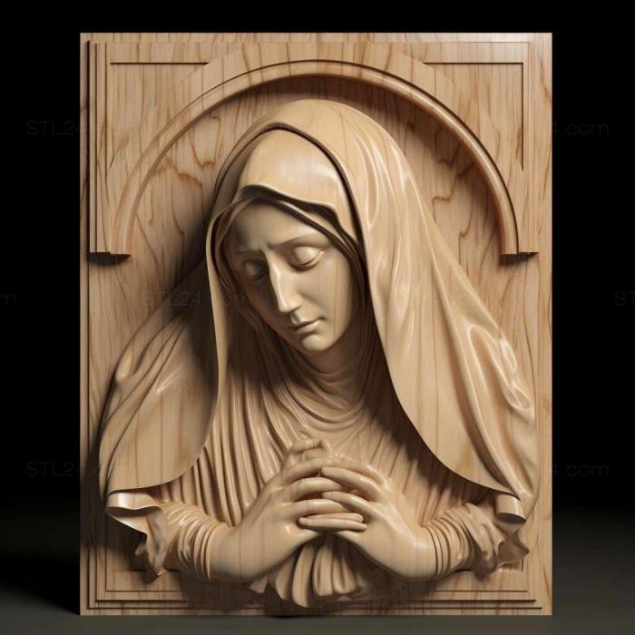 Characters (st MADONNA 2, HERO_6) 3D models for cnc